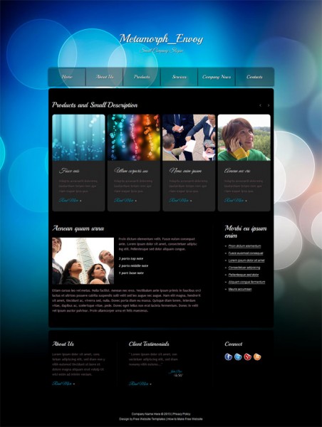 Free html5 business template