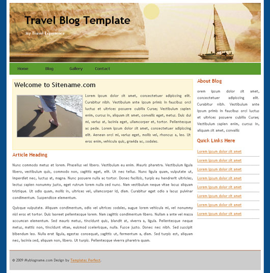 free blogger templates travel theme